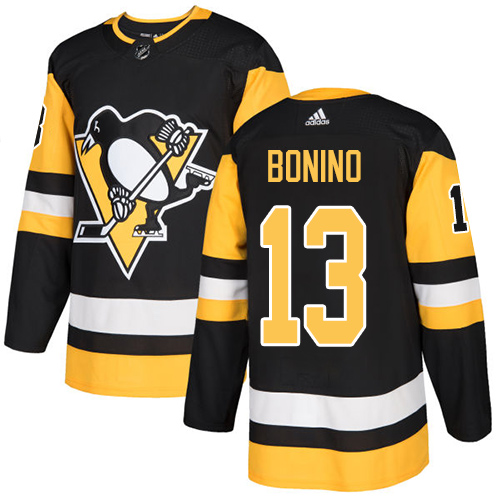 Adidas Men Pittsburgh Penguins #13 Nick Bonino Black Home Authentic Stitched NHL Jersey->pittsburgh penguins->NHL Jersey